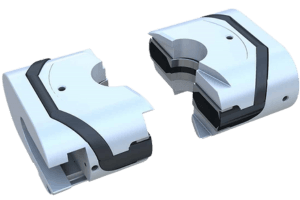 Variable bore ram